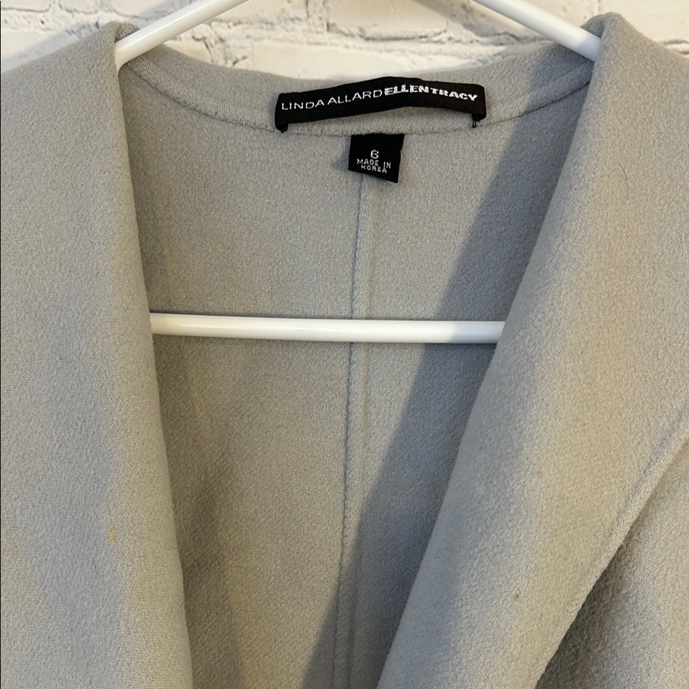 Linda Allard for Ellen Tracy Wool Light Gray Jacket - Picture 2 of 7